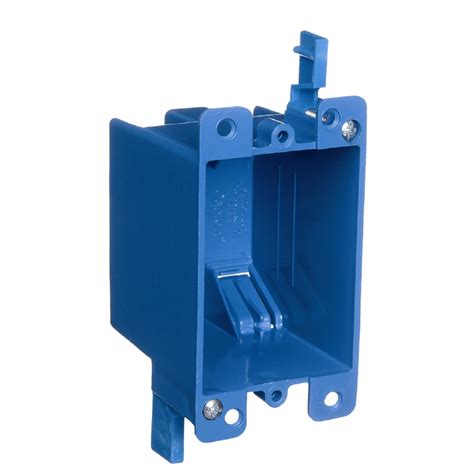 how to install blue plastic electrical box|old electrical box installation instructions.